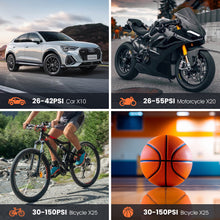 Carluck Portable Tire Inflator, 150 PSI Cordless Air Compressor for Car Tires, Fast Inflation, Auto Shut-Off, LED Light