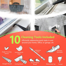 Handheld Steam Cleaner, Pressurized Multi-Surface Steam Cleaner for Home Use with 10pcs Tools and Safety Lock to Remove Grime, Grease, Steamer for Cleaning Floor, Upholstery, Grout and Car