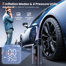 Carluck Portable Tire Inflator, 150 PSI Cordless Air Compressor for Car Tires, Fast Inflation, Auto Shut-Off, LED Light