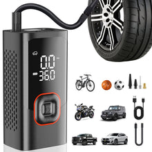 Carluck Portable Tire Inflator, 150 PSI Cordless Air Compressor for Car Tires, Fast Inflation, Auto Shut-Off, LED Light