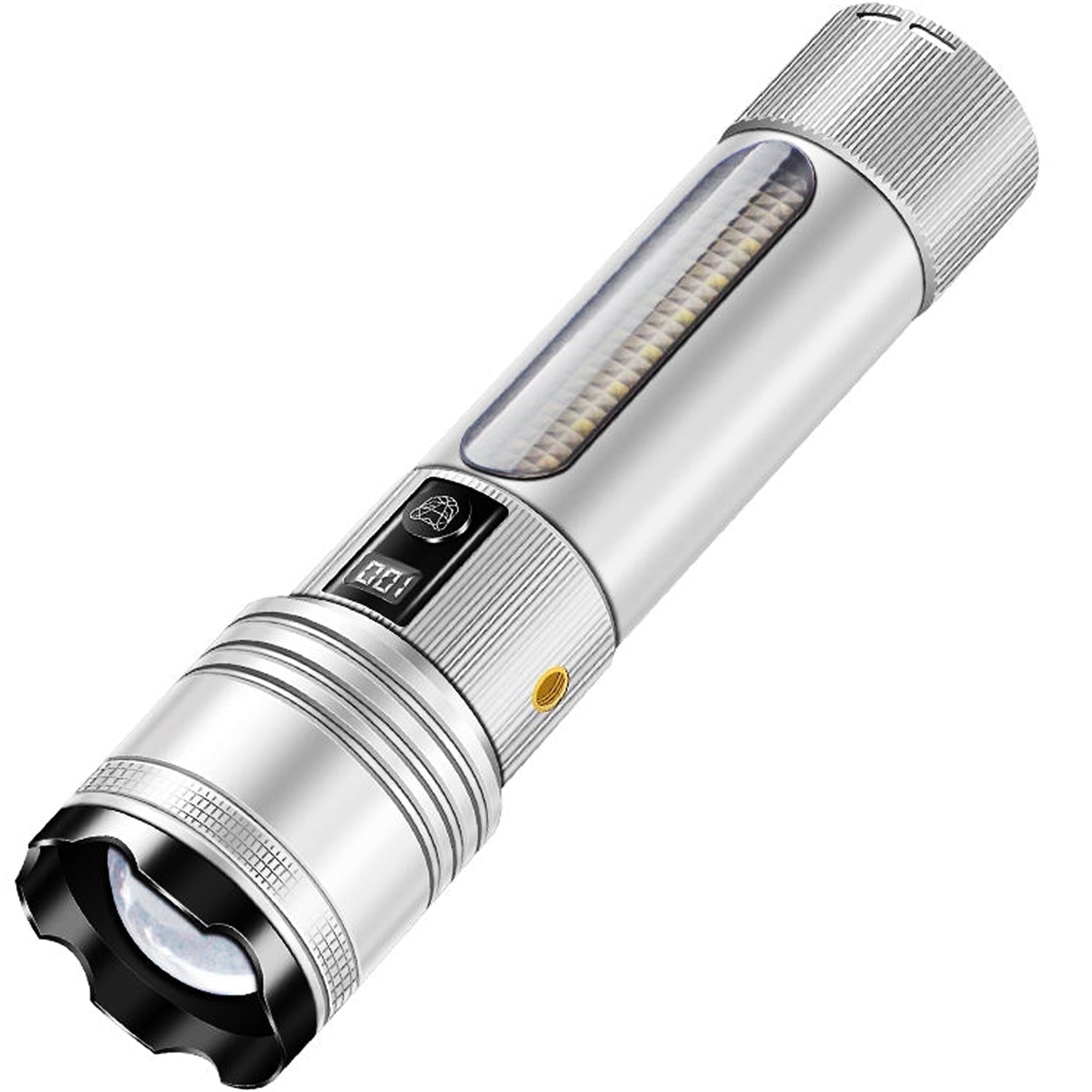 ATNGSKD Rechargeable Powerful Flashlight 250000 High Lumens,Super Bright LED Flashlight with 9 Modes & Bracket,Zoomable Torch,IPX7 Waterproof,for Tactics & Hiking Hunting Camping