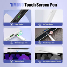 Stylus Pen for Touch Screens – Active Universal Stylus Compatible for iPad, iPhone, Samsung & Other iOS/Android Smartphones & Tablets, Tablet Pencil with Fast Charging, LED Power Display, Black