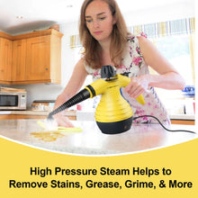 Multi-Purpose Handheld Pressurized Steam Cleaner with 9-Piece Accessories, Perfect for Stain Removal, Curtains, Car Seats, Floor, Carpet, Window Cleaning